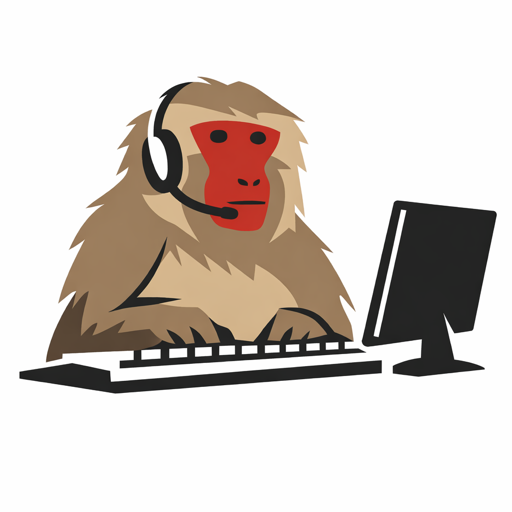 Monke working on code